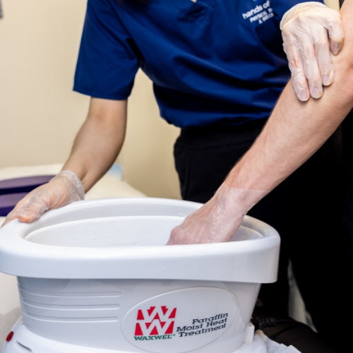 paraffin-wax-hands-of-hope-physical-therapy-Queens-Village-NY